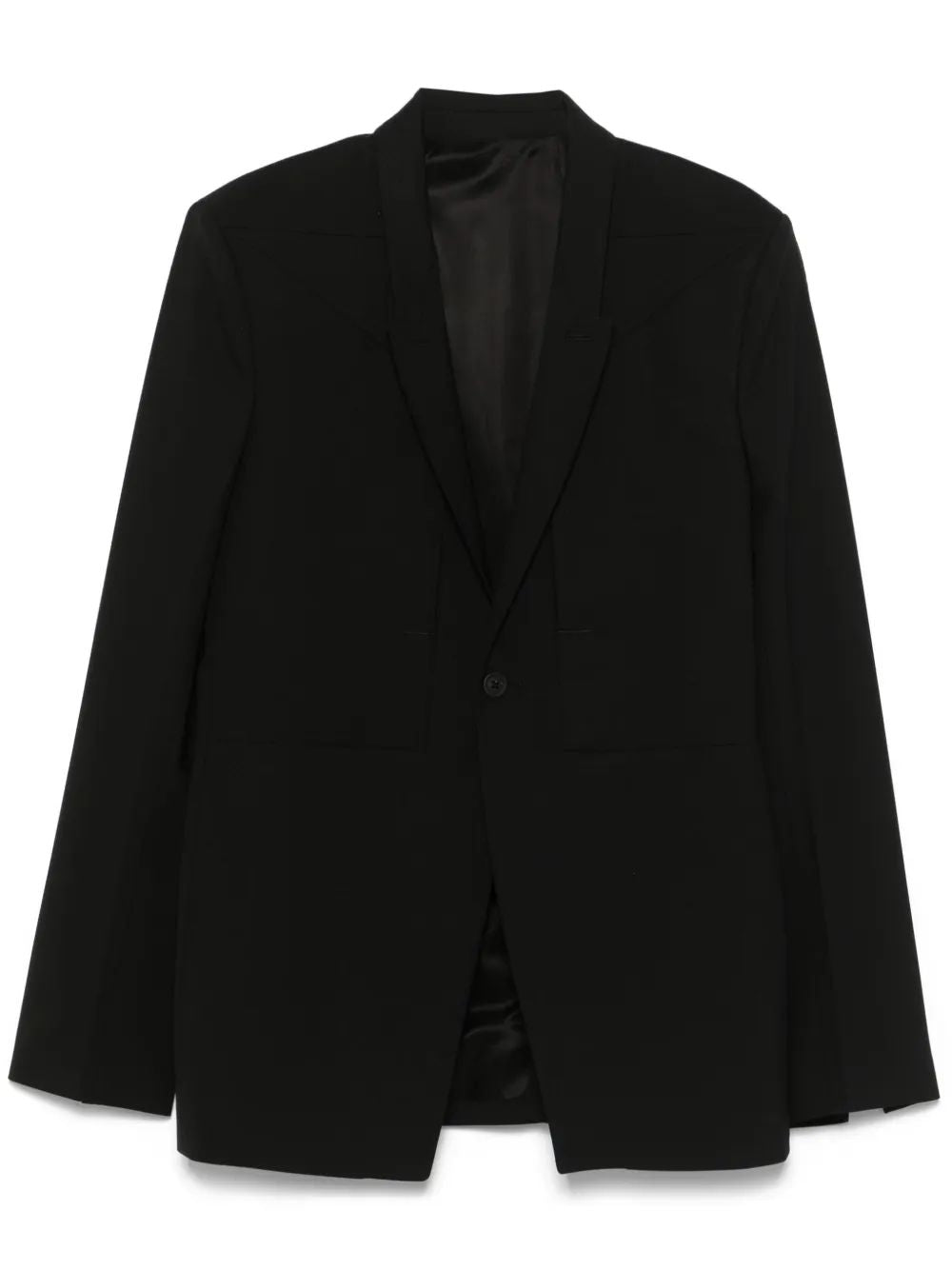 RICK OWENS Single-Breasted Blazer for Men