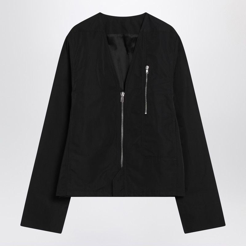 RICK OWENS Black Zip Jacket - SS25 Release