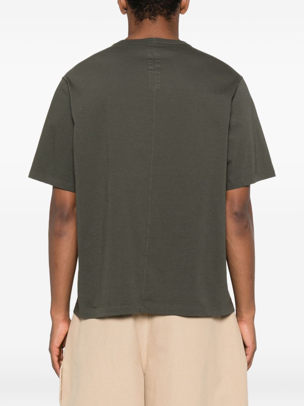 RICK OWENS Classic Short Sleeve T-Shirt in Washed Cotton - Size S