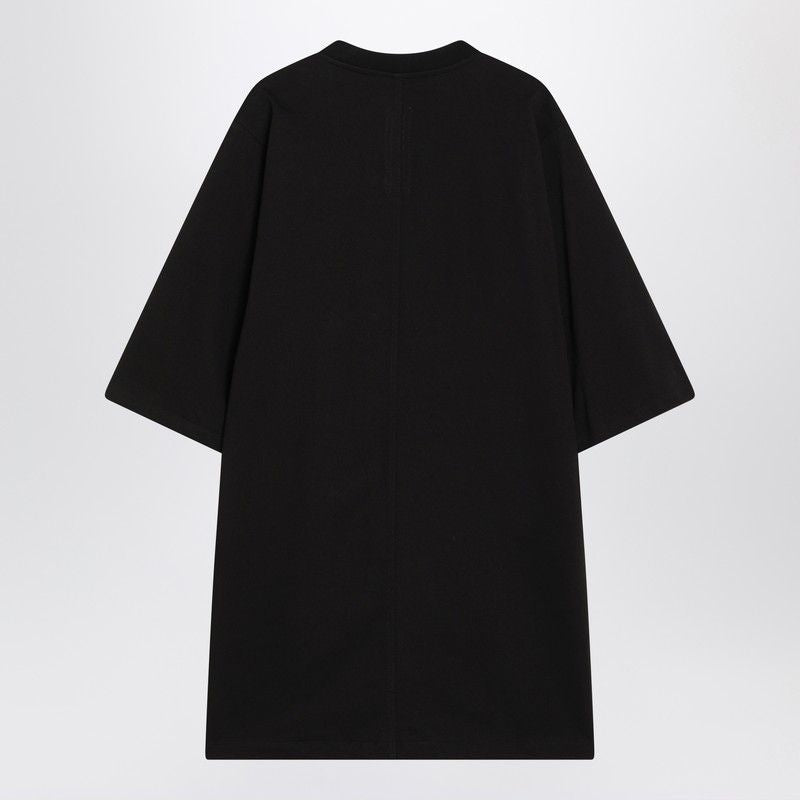 RICK OWENS Men's Wide Cotton T-Shirt with Studded Details - FW25