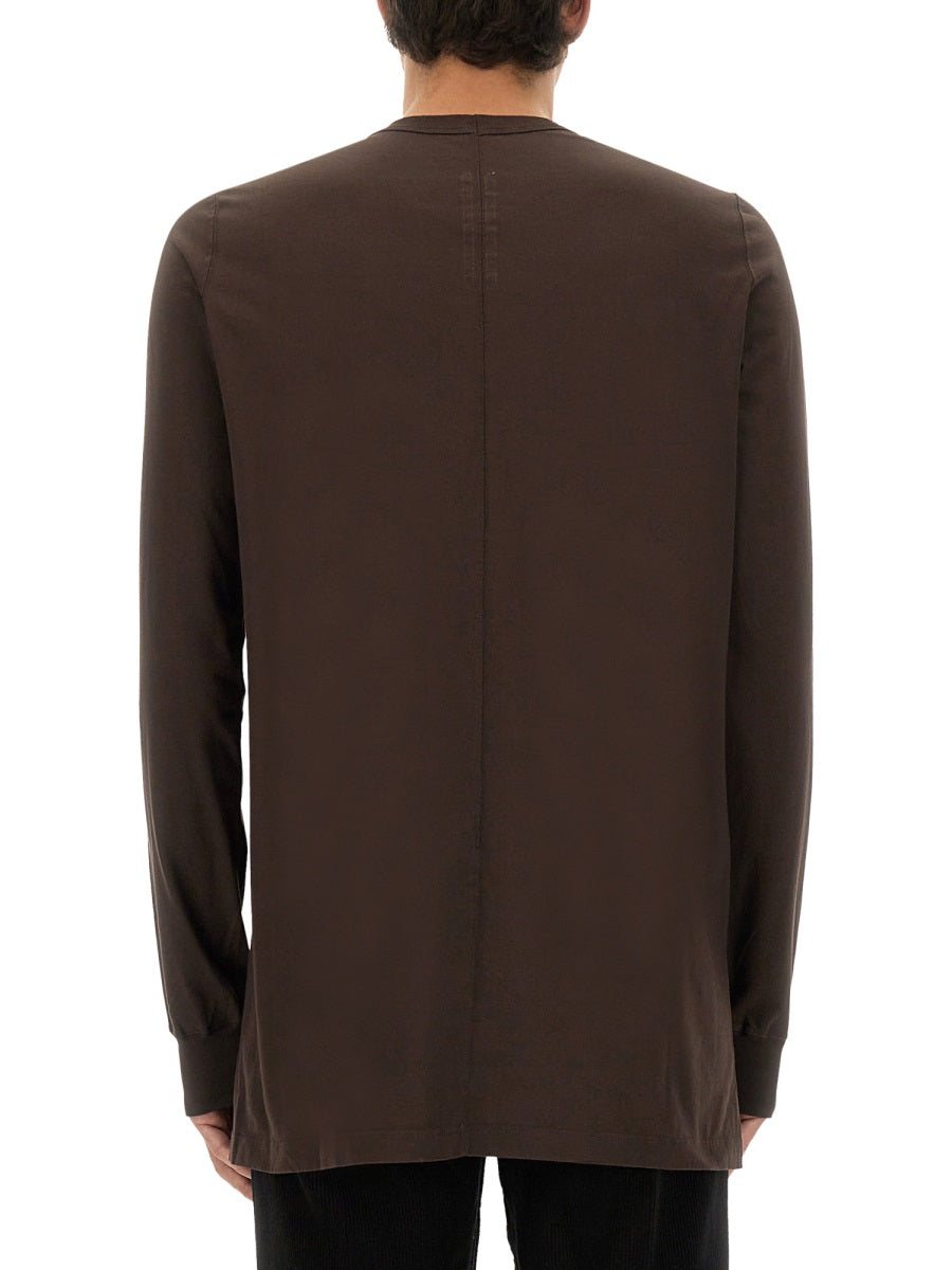 RICK OWENS Long-Sleeved Cotton T-Shirt (Size L)