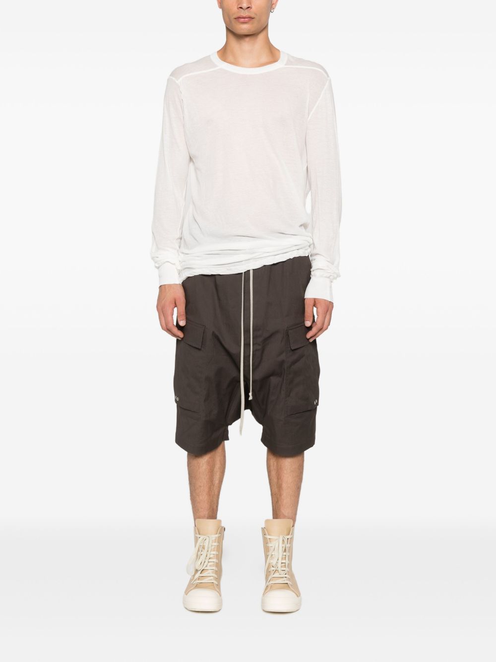 RICK OWENS Long Sleeve T-Shirt - Size S