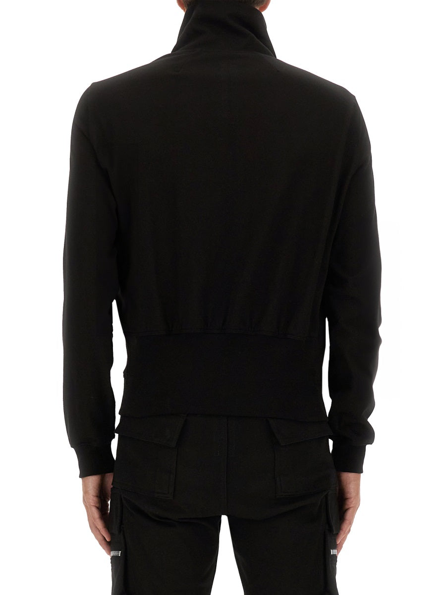 RICK OWENS Full Zip Cotton Hoodie for Men