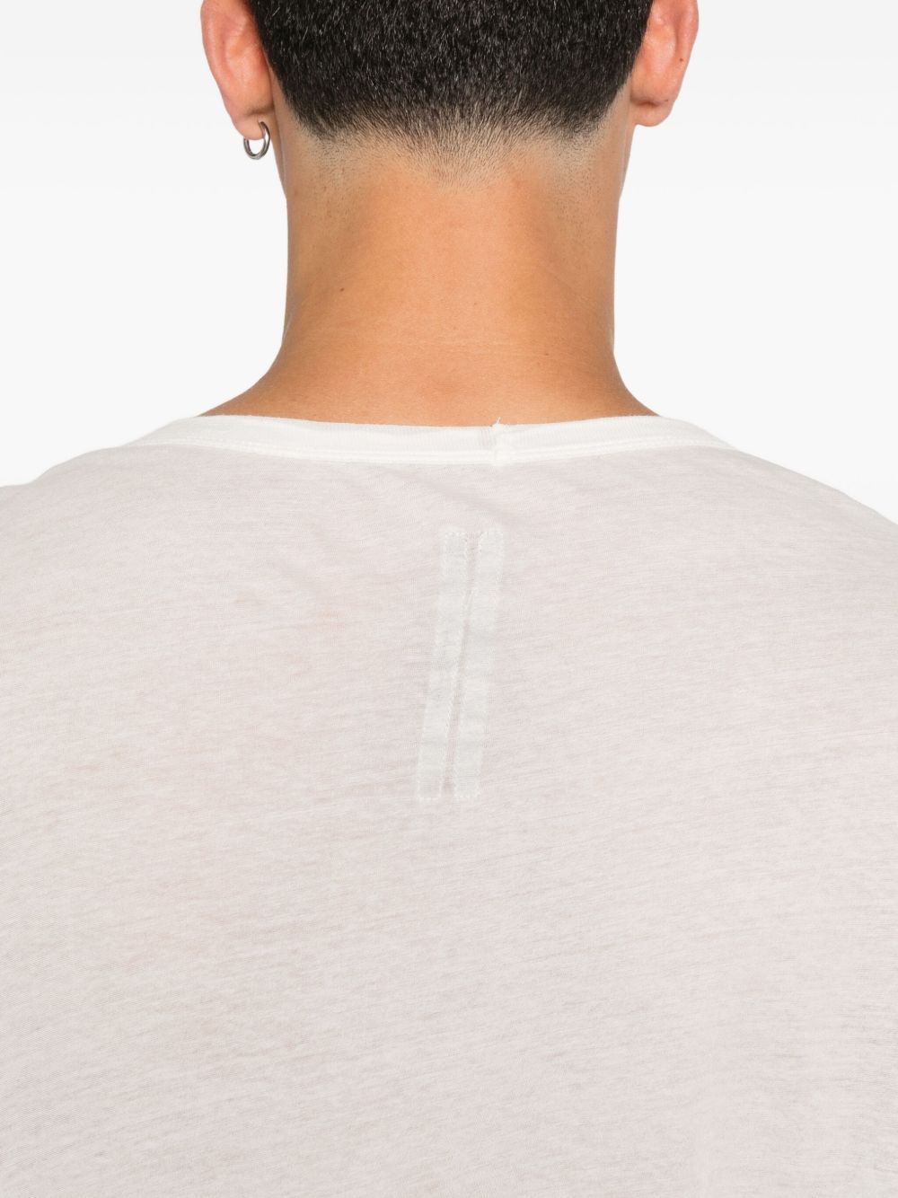 RICK OWENS Raw Cut Bottom T-Shirt for Men - FW25
