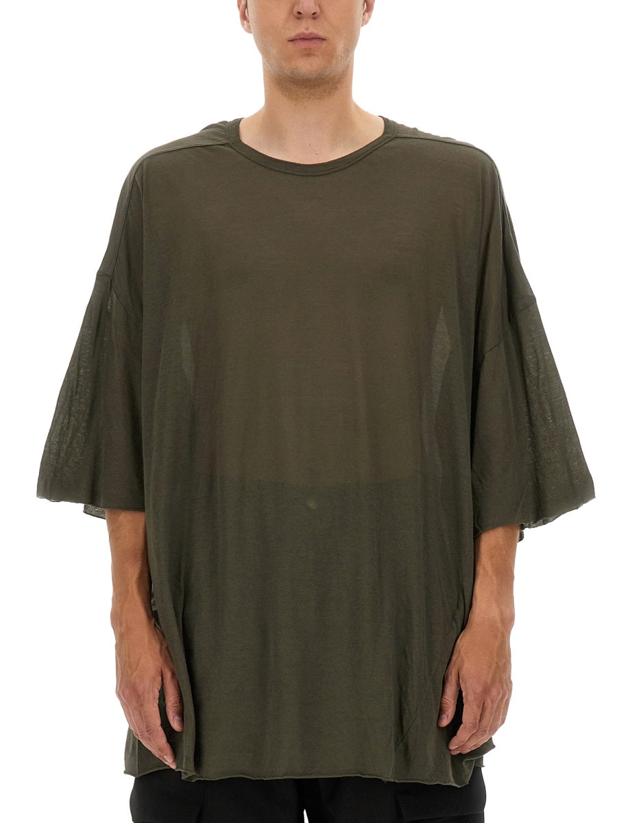 RICK OWENS Men's Raw Cut Bottom T-Shirt