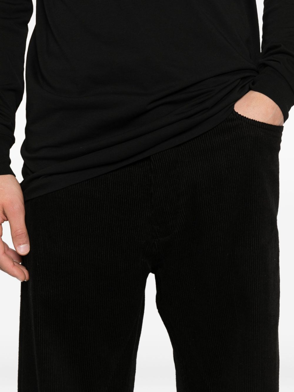 RICK OWENS Corduroy Straight Trousers for Men