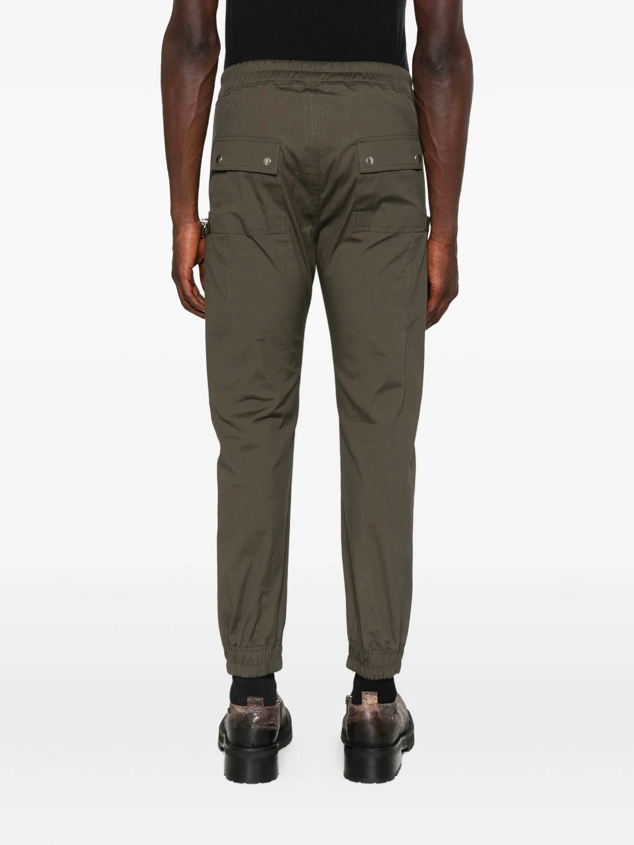 RICK OWENS Slim Fit Cargo Pants with Elastic Waist - Size 48