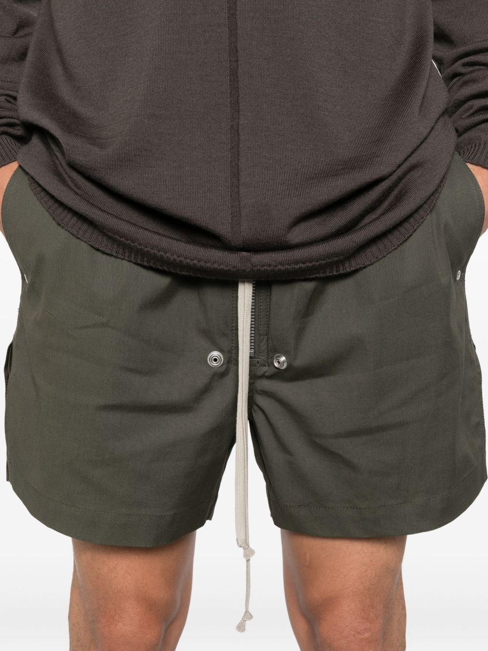 RICK OWENS Relaxed Fit Heavy Cotton Poplin Boxers - Size 48