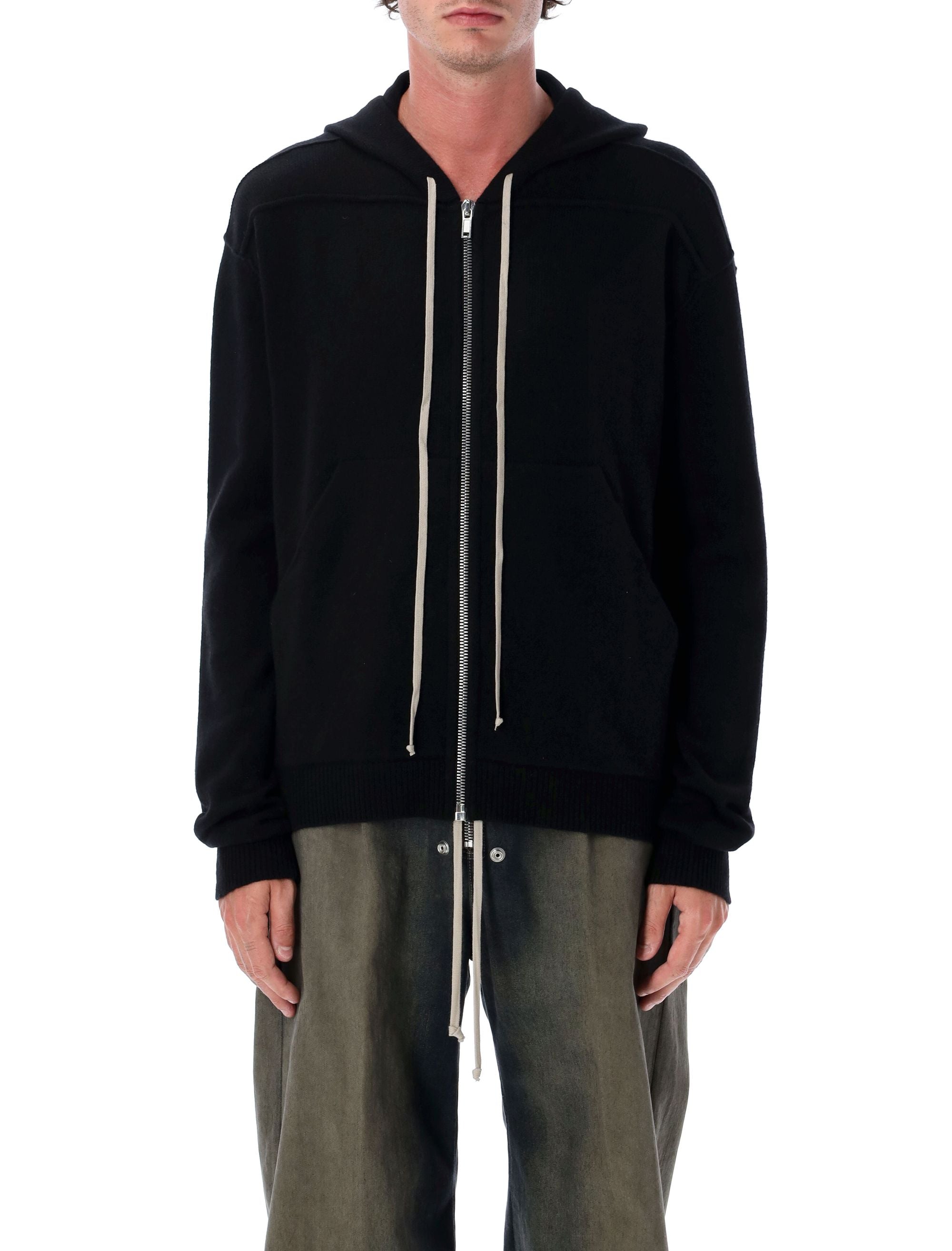 RICK OWENS Men's Zipped Hoodie