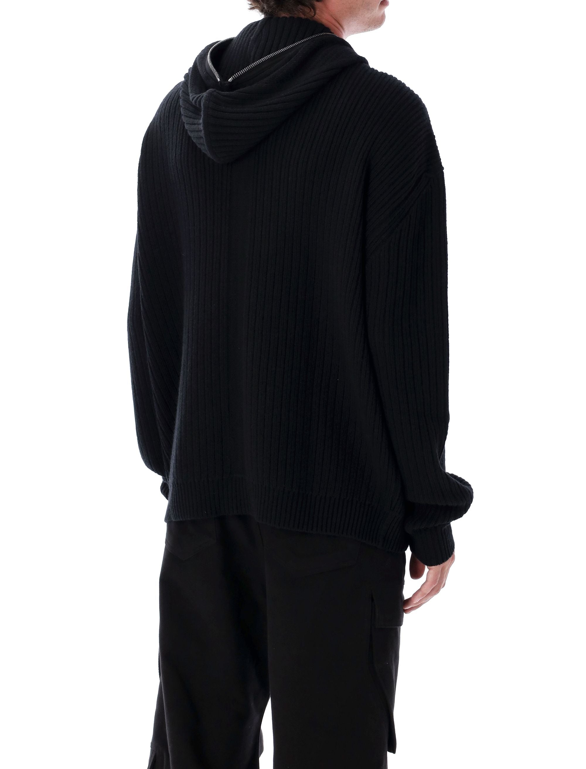 RICK OWENS Men's Gimp Zipped Hoodie