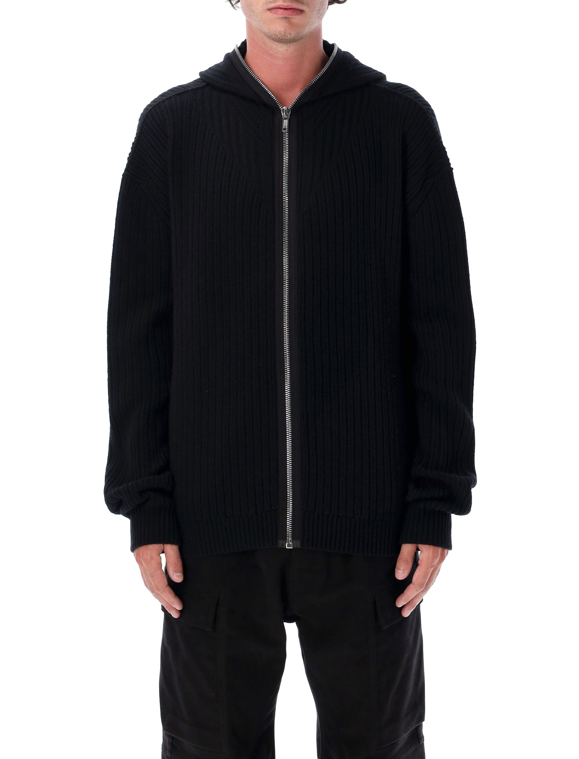 RICK OWENS Men's Gimp Zipped Hoodie