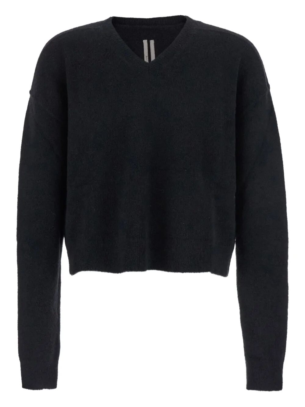RICK OWENS Oversized V-Neck Alpaca Knit Sweater - Size M