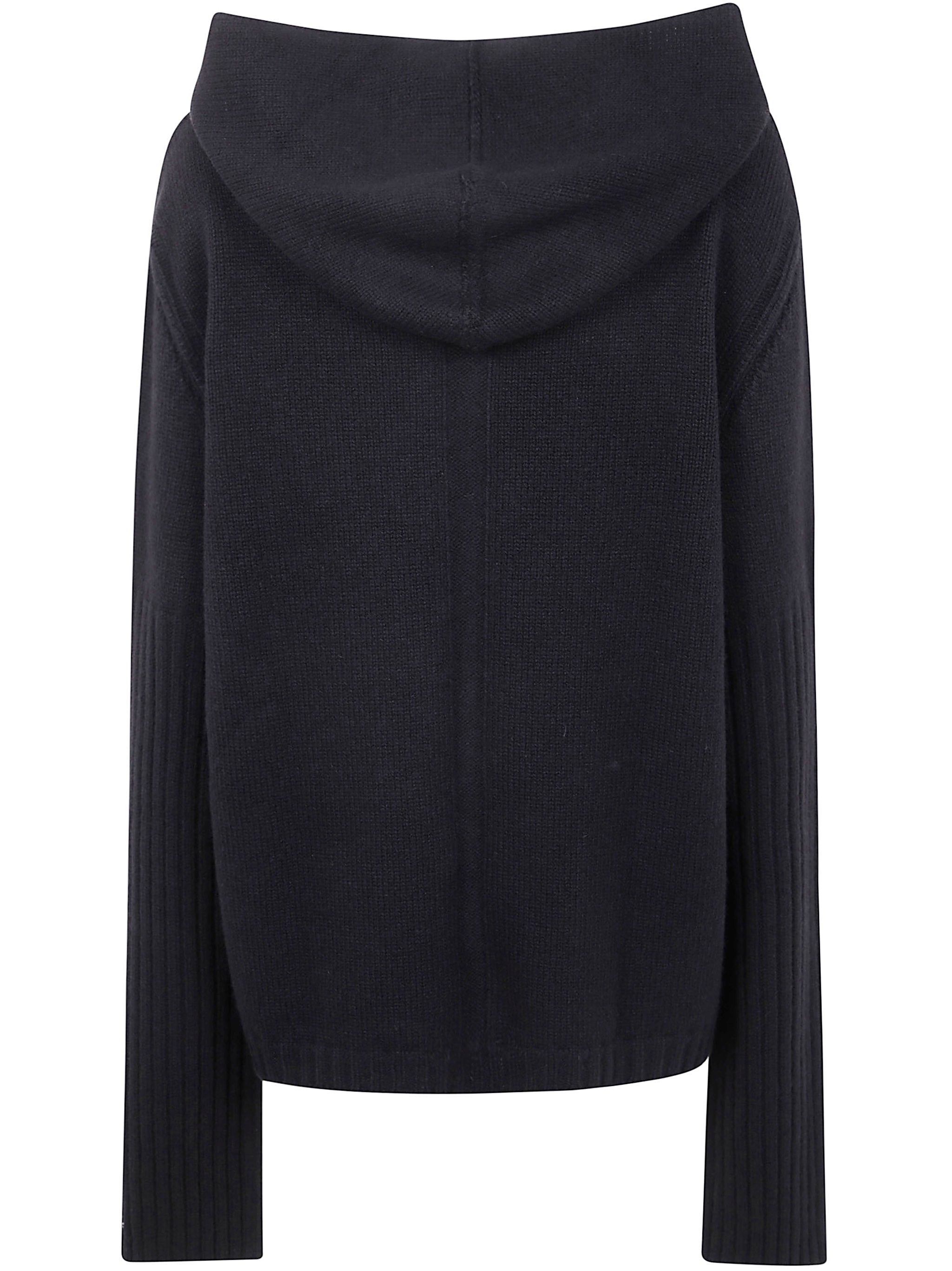 RICK OWENS Zipped Cashmere Hoodie for Men