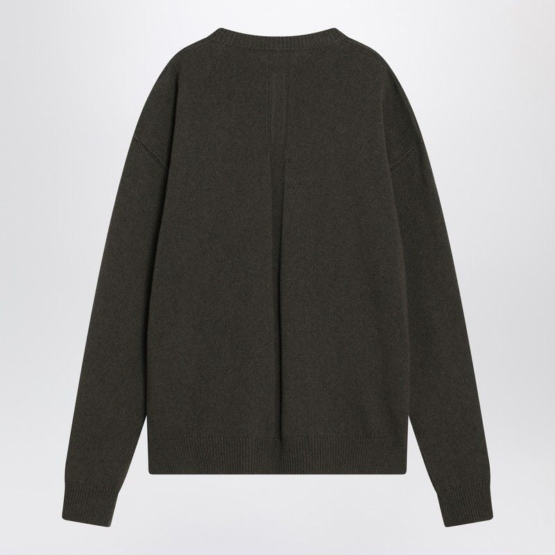 RICK OWENS Crew Neck Cashmere Blend Sweater for Men