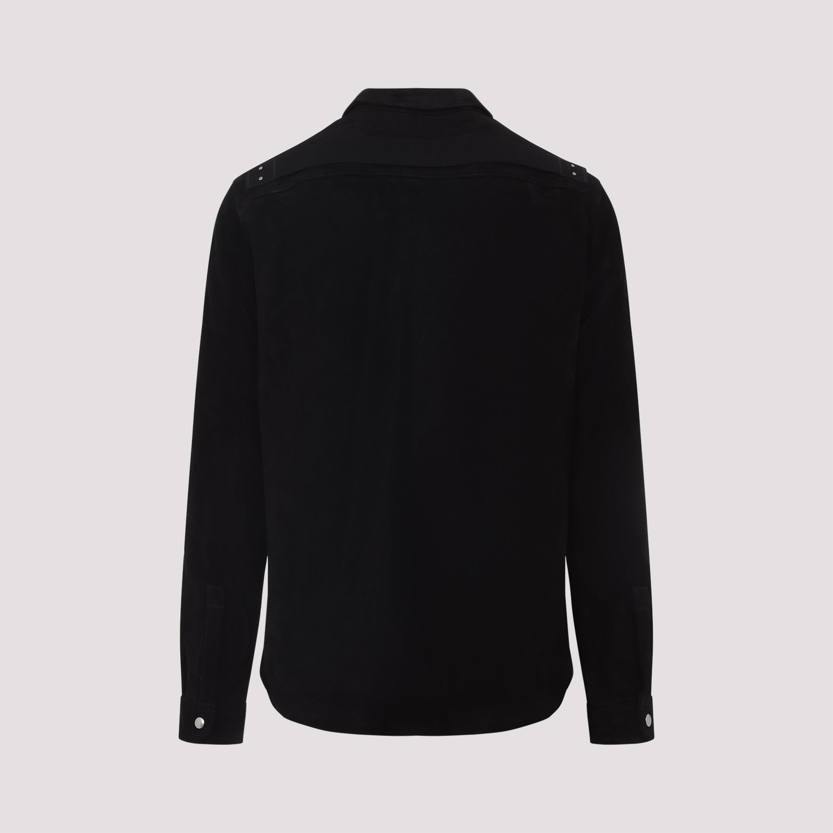 RICK OWENS Suede Shirt with Button Fastening