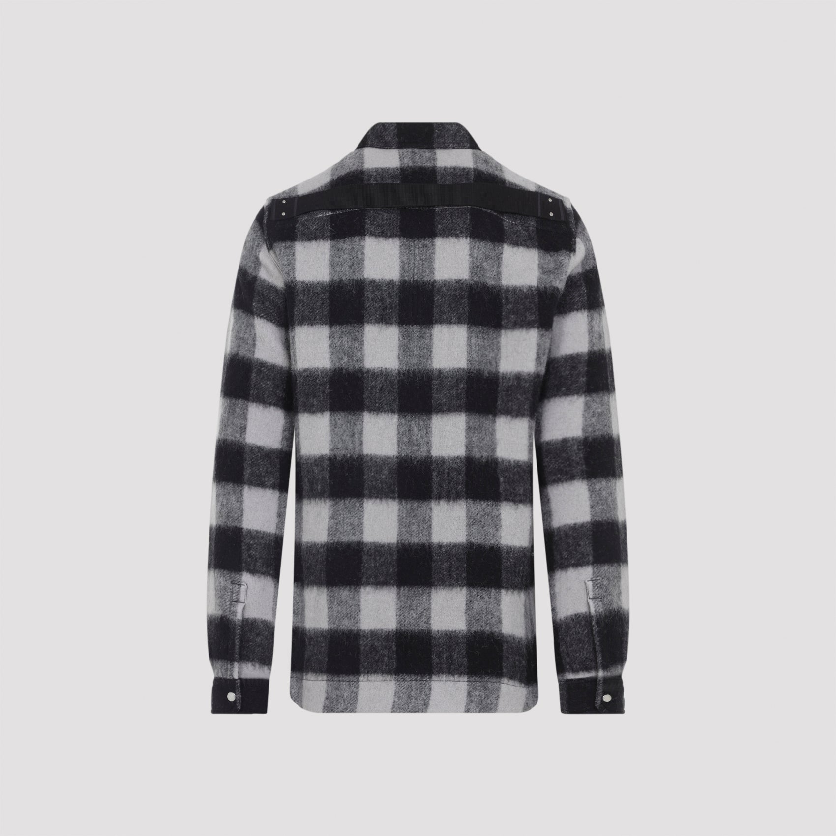RICK OWENS Men's Outer Shirt - Modern Wool Fabric