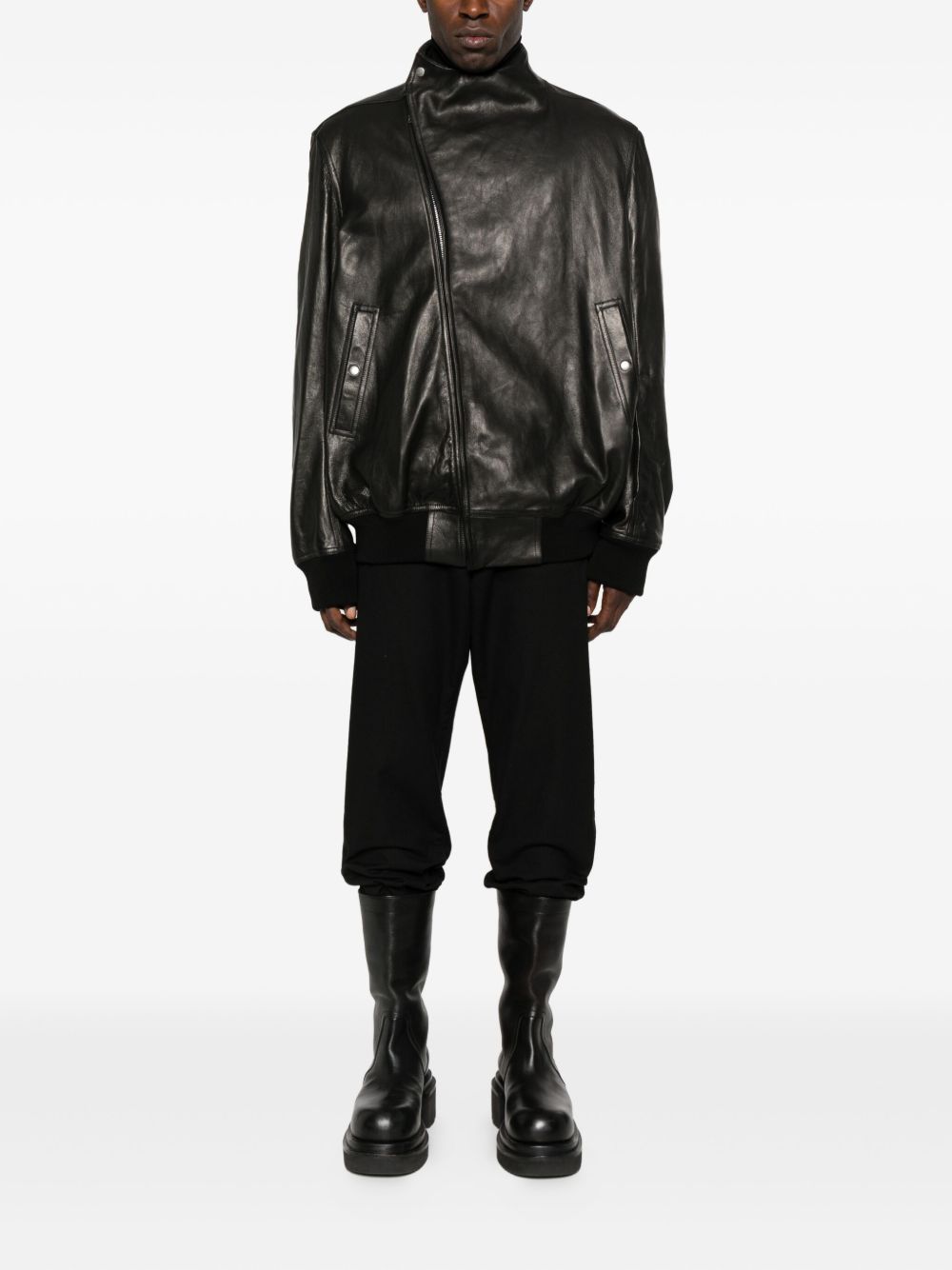 RICK OWENS Concordians Hollywood Flight Funnel Neck Jacket - Size 46