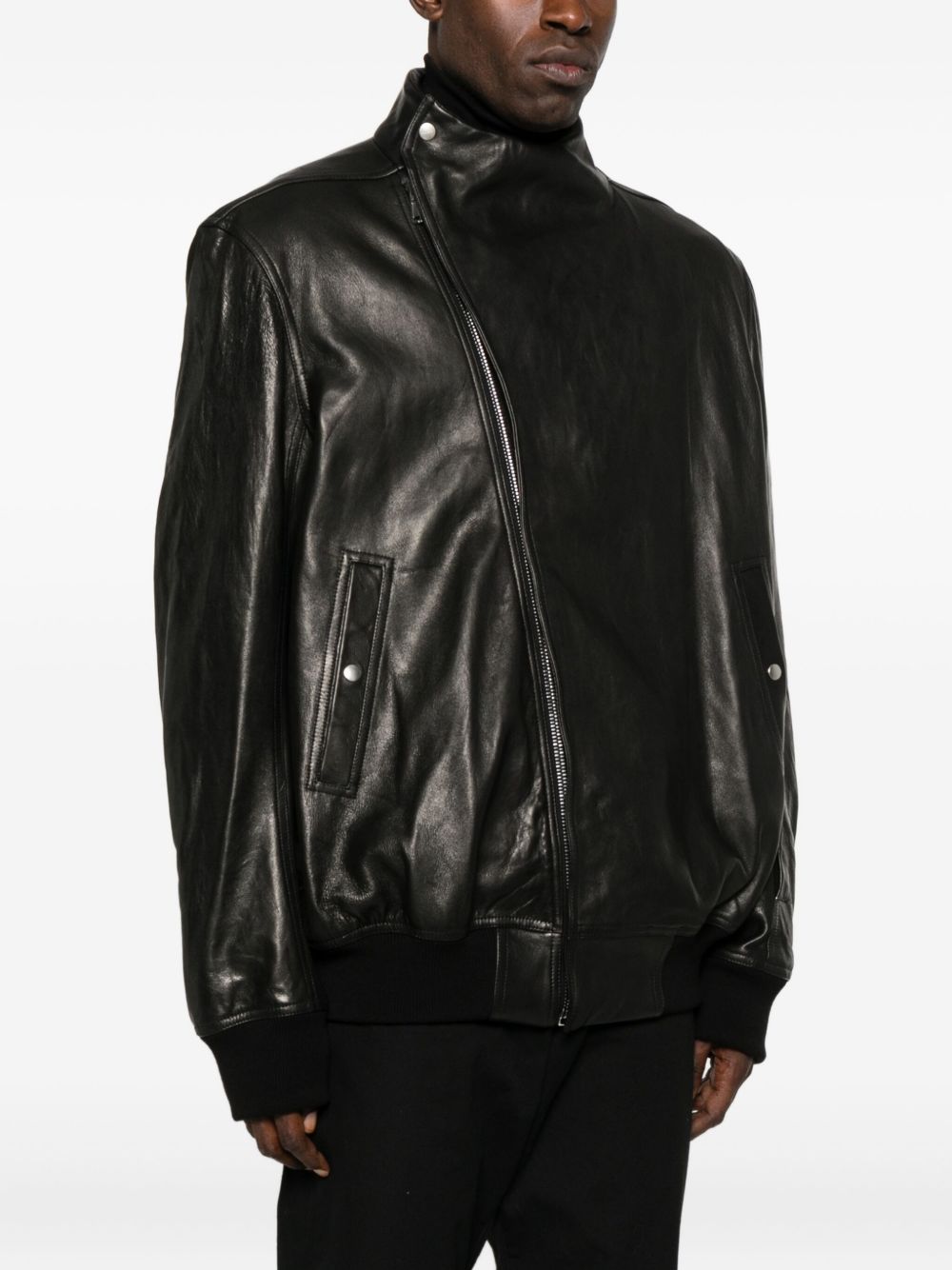 RICK OWENS Concordians Hollywood Flight Funnel Neck Jacket - Size 46