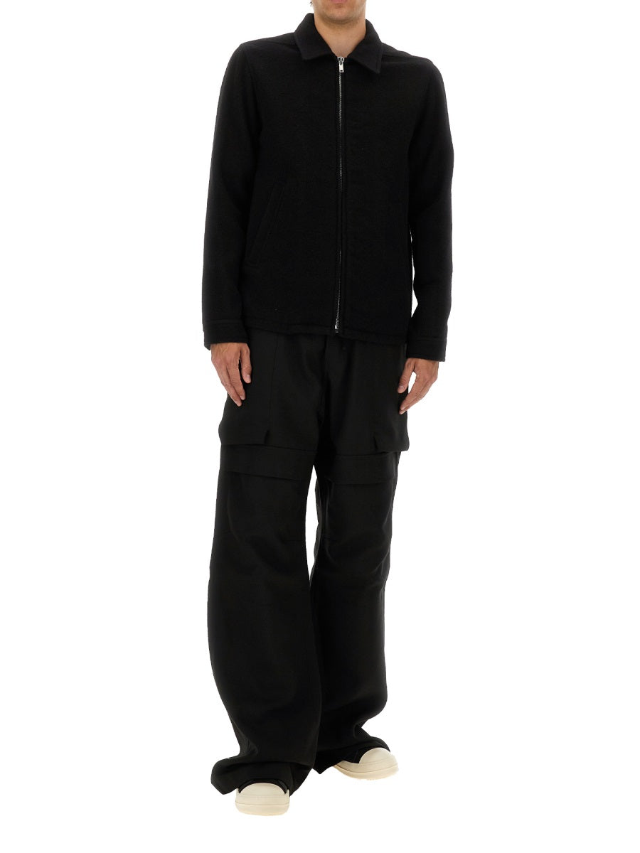 RICK OWENS Men's Wool Jacket - FW25 Collection