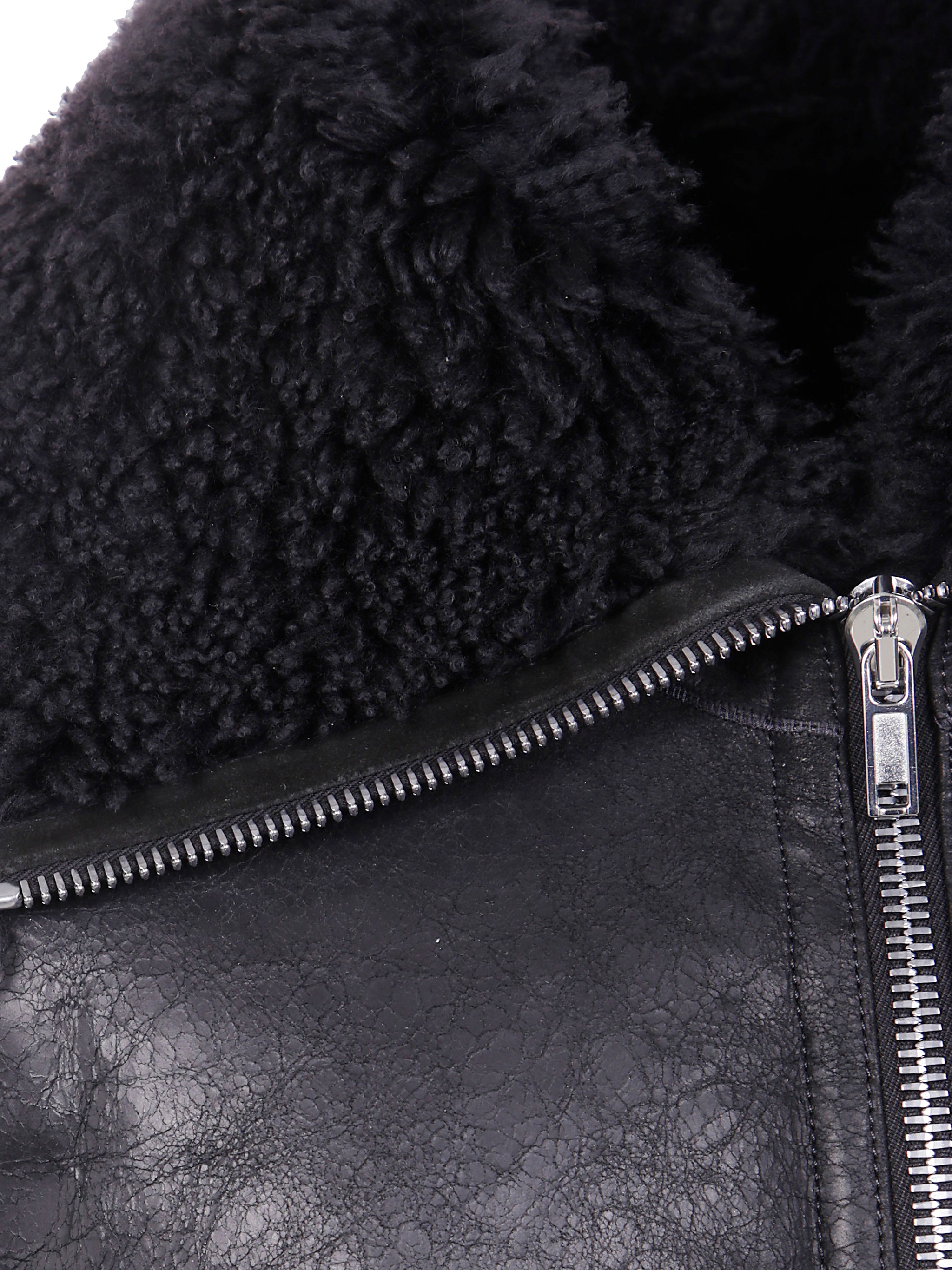 RICK OWENS Cropped Flight Jacket - Men's Mini Leather Jacket