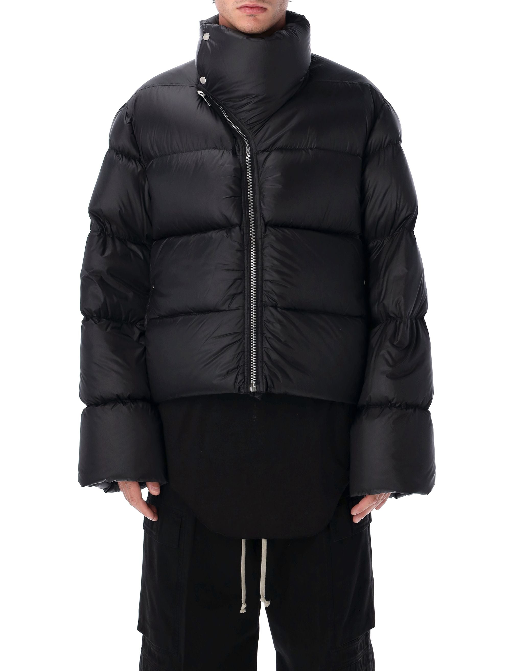 RICK OWENS High-Neck Padded Jacket - Size 48
