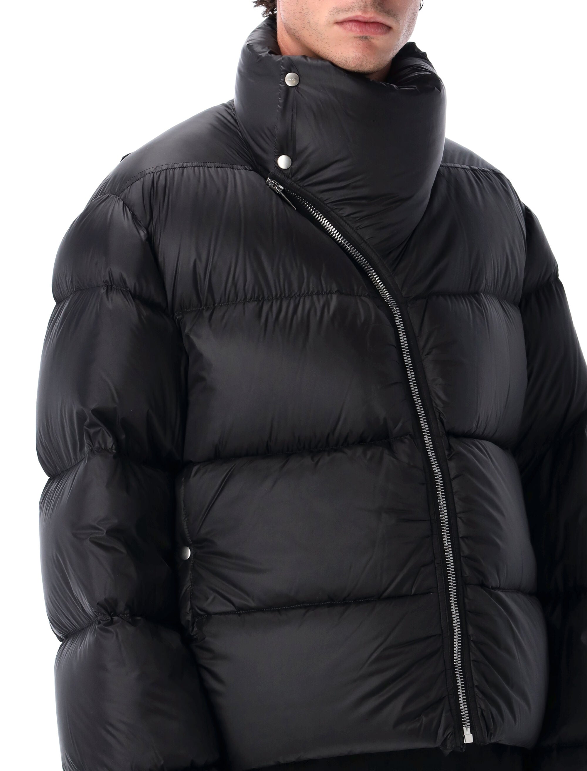 RICK OWENS High-Neck Padded Jacket - Size 48