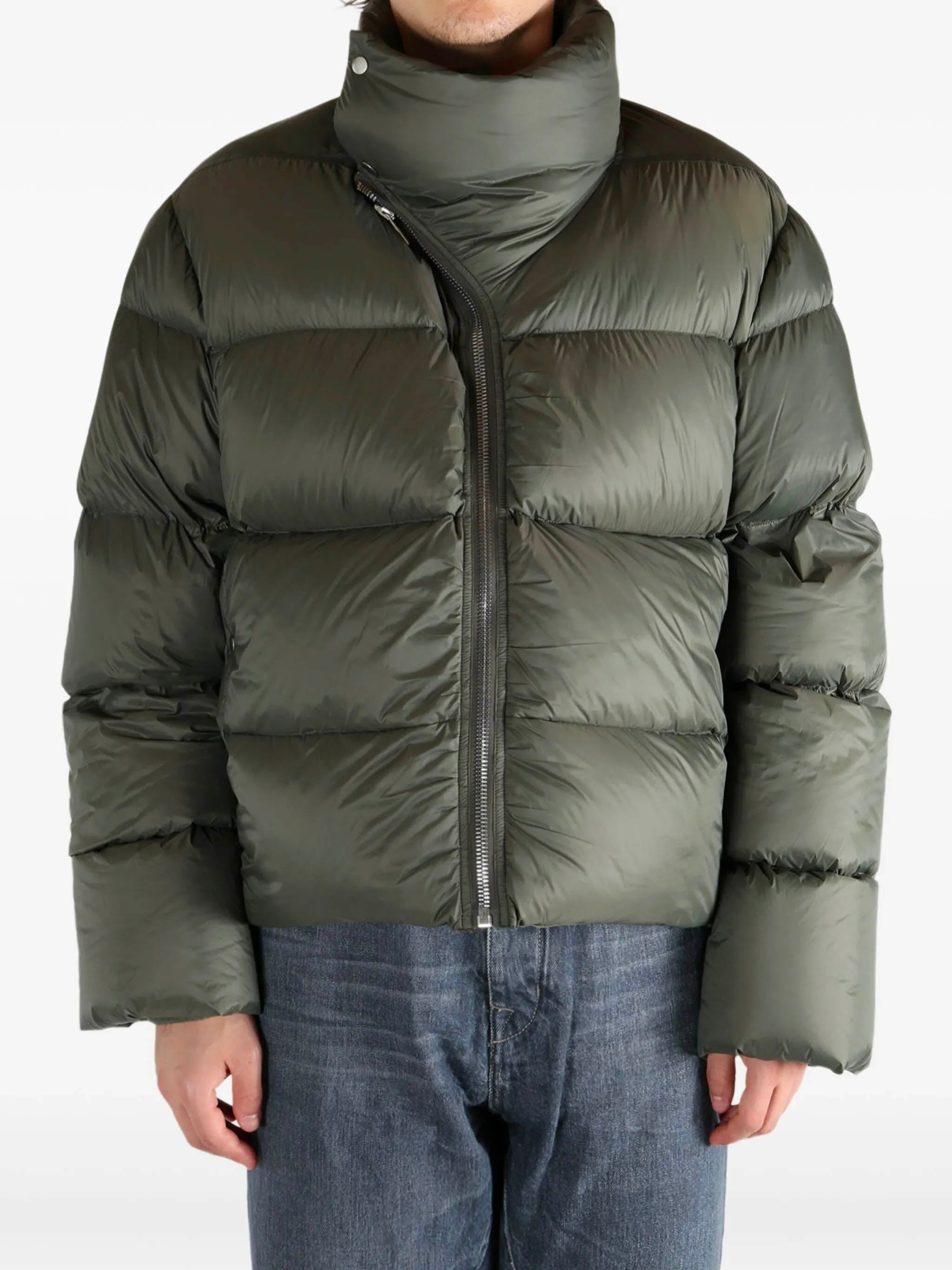 RICK OWENS High-Neck Padded Jacket - Size 48
