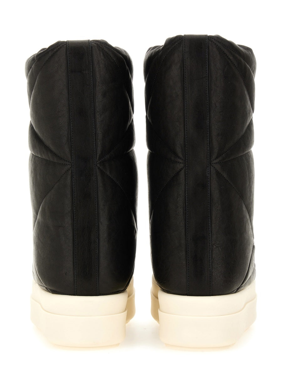 RICK OWENS Italian Leather Boot for Men