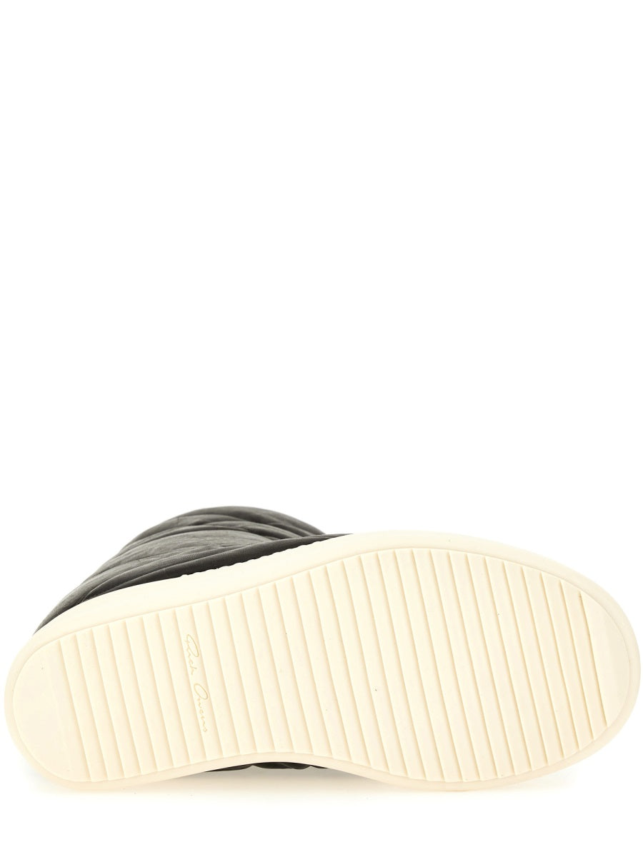 RICK OWENS Italian Leather Boot for Men