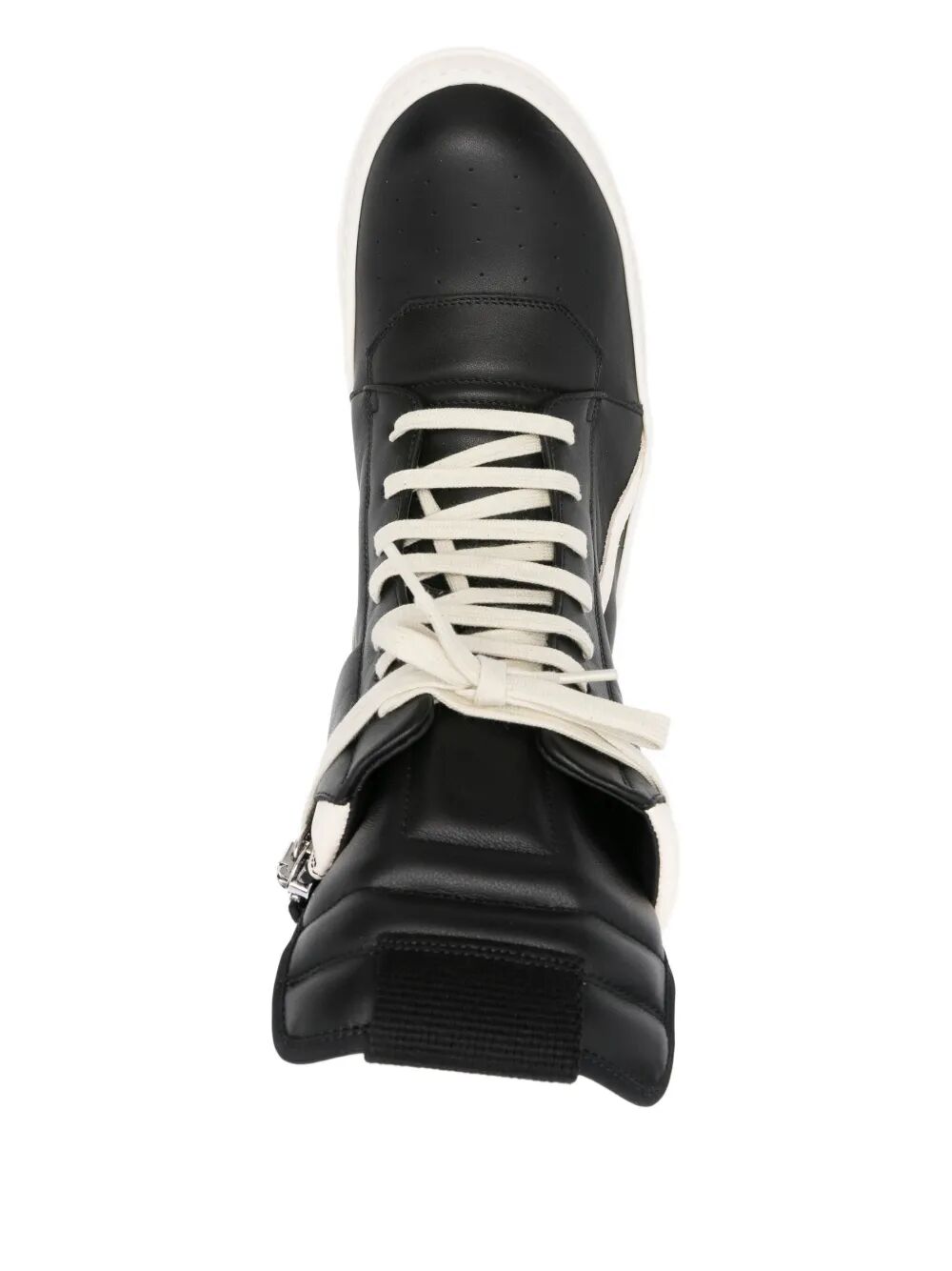 RICK OWENS Leather Geobasket Sneakers - Men's Footwear