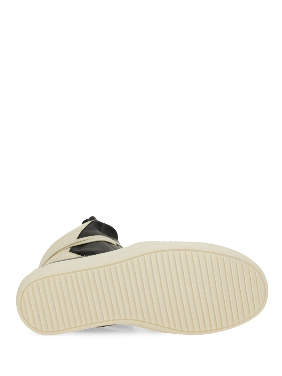 RICK OWENS Men's Geobasket Leather Sneakers