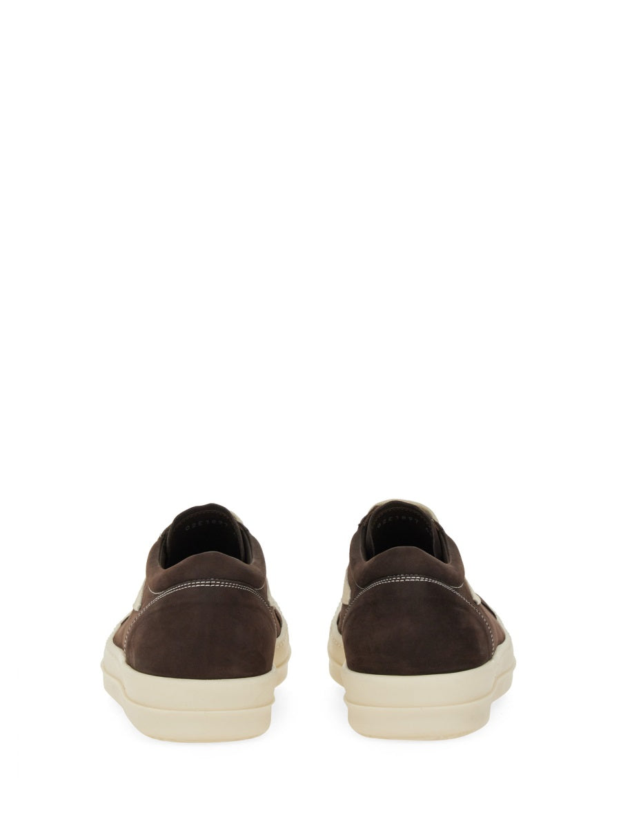 RICK OWENS Vintage Ankle-High Sneakers with Triangular Appliqué