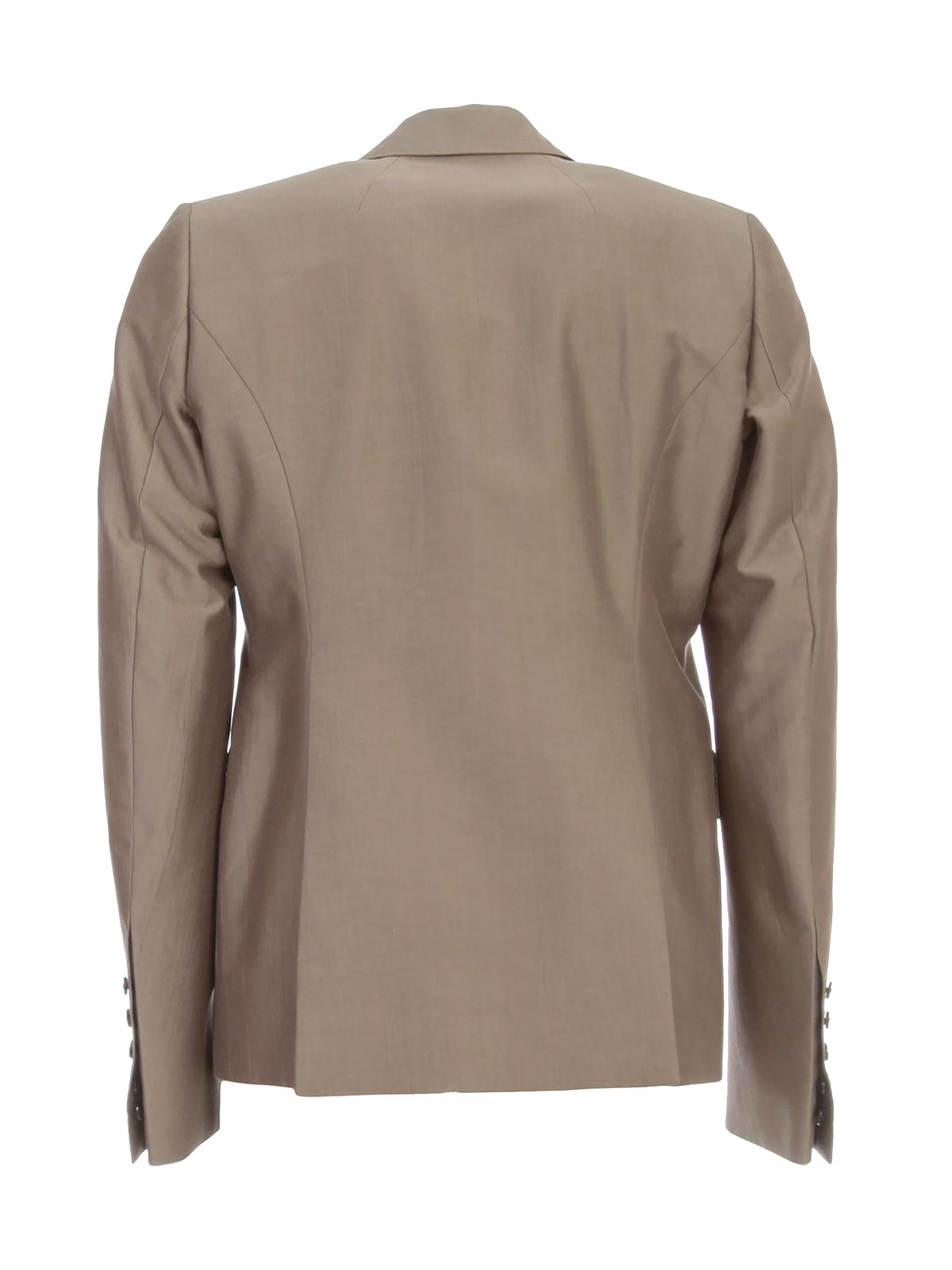 RICK OWENS Single-Breasted Silk Cotton Jacket