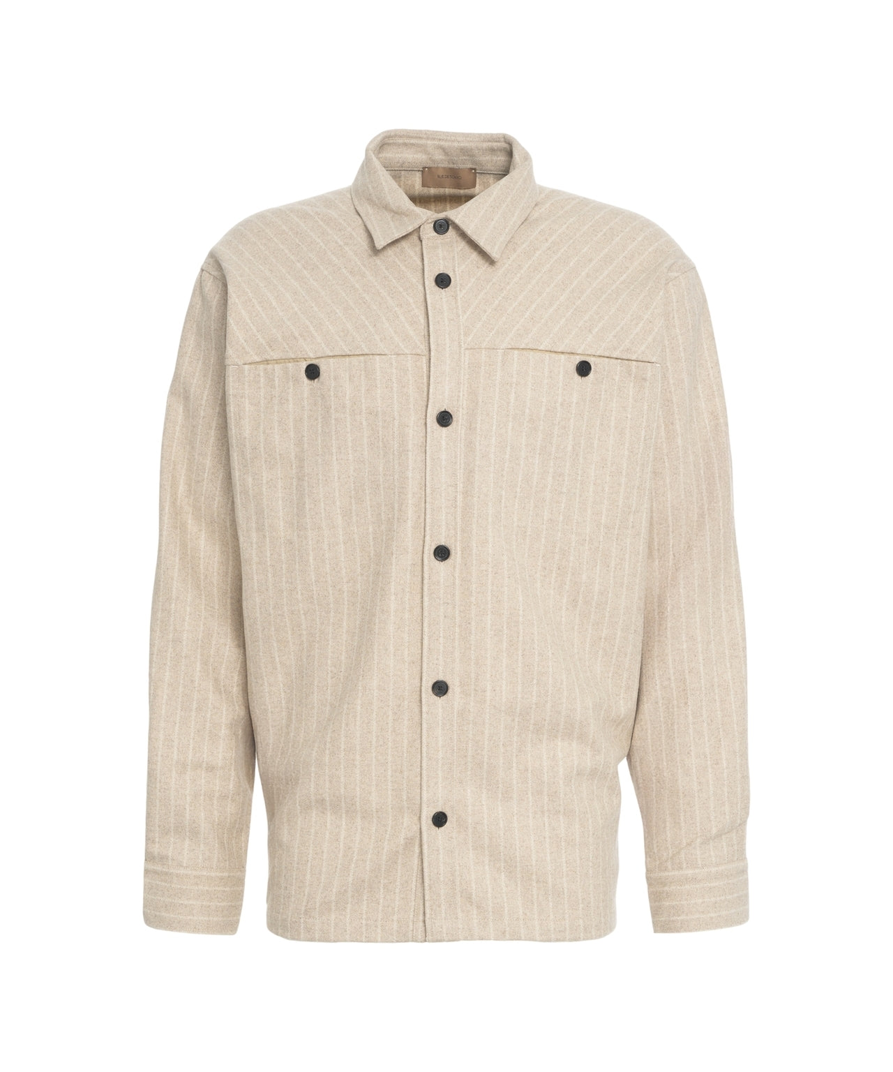 RUE DE TOKYO Oversized Striped Button-Up Shirt for Men