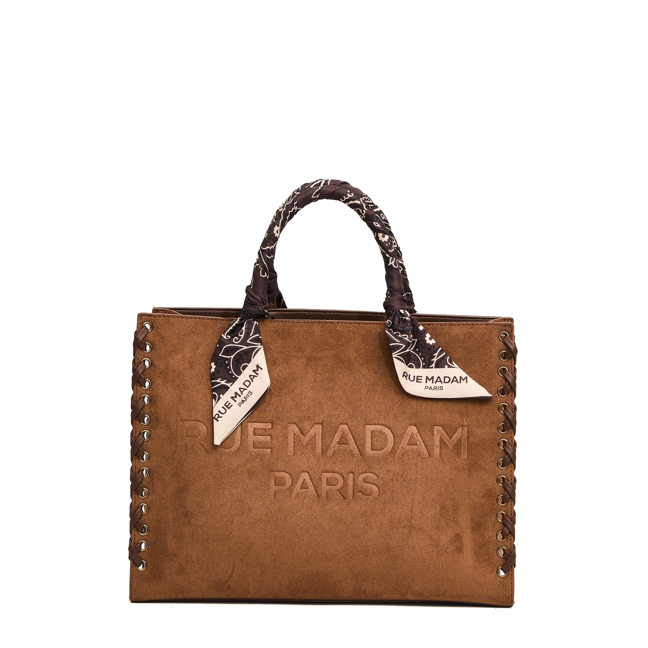 RUE MADAME Tote Handbag with Bandana