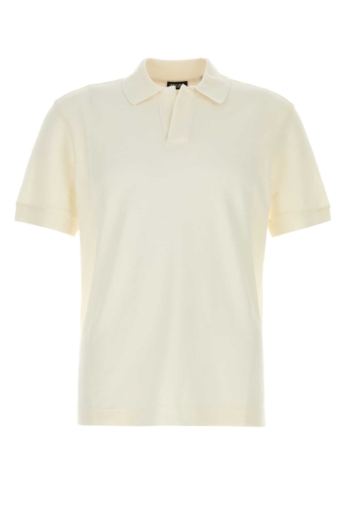 ZEGNA Cotton Blend Polo Shirt for Men - SS25 Collection