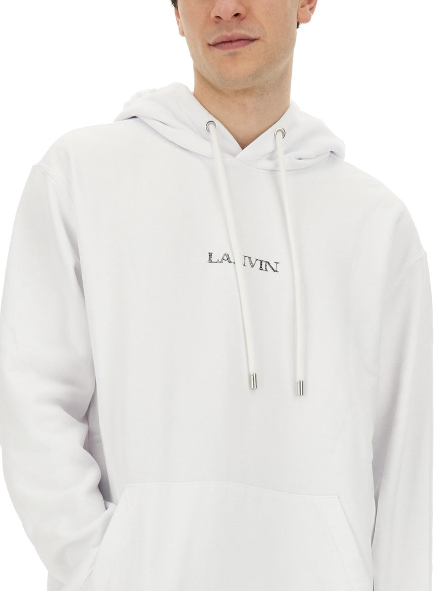 LANVIN Regular Fit Logo Sweatshirt - Size L