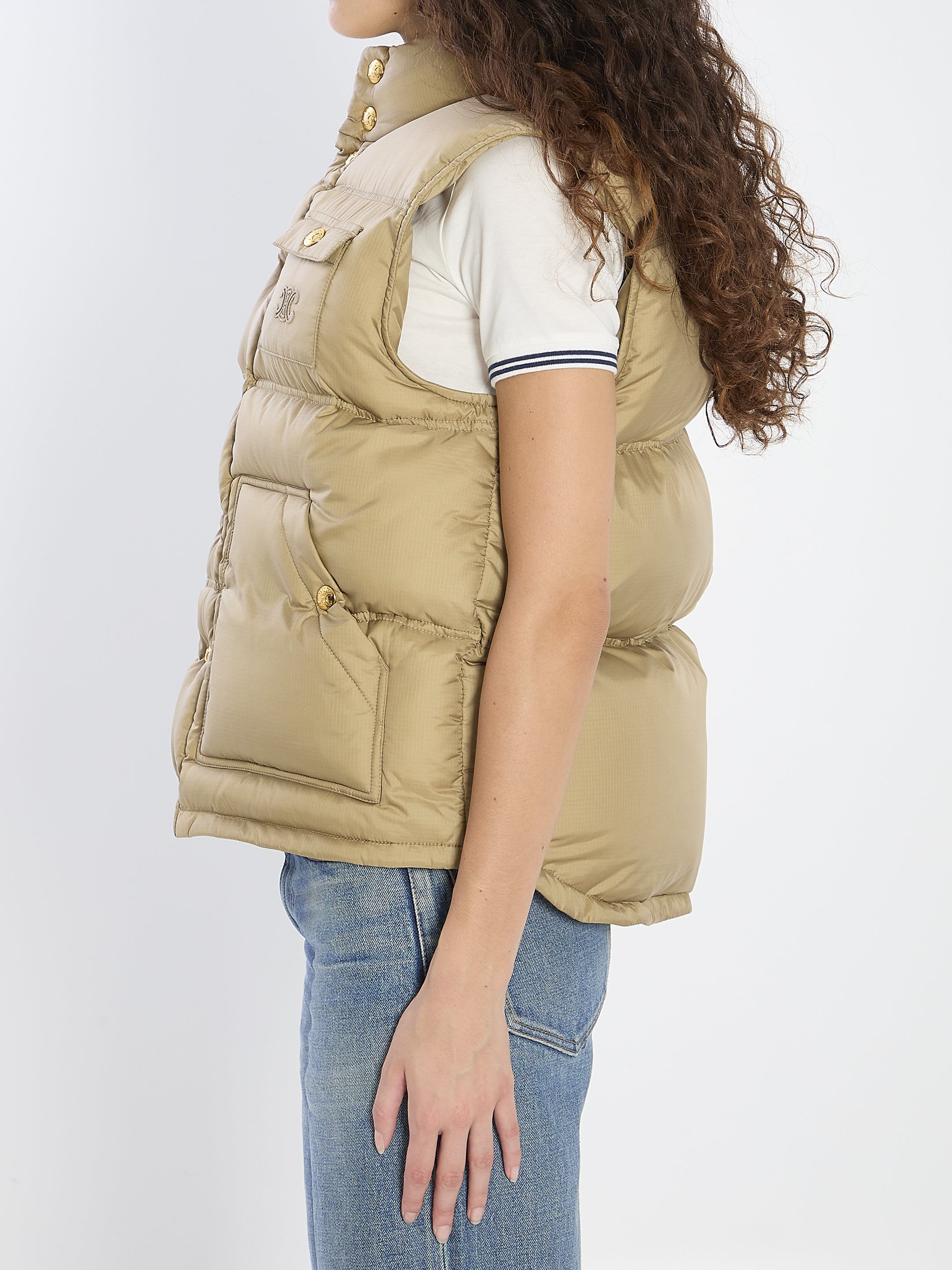 CELINE Quilted Polyamide Gilet - Women’s Vest