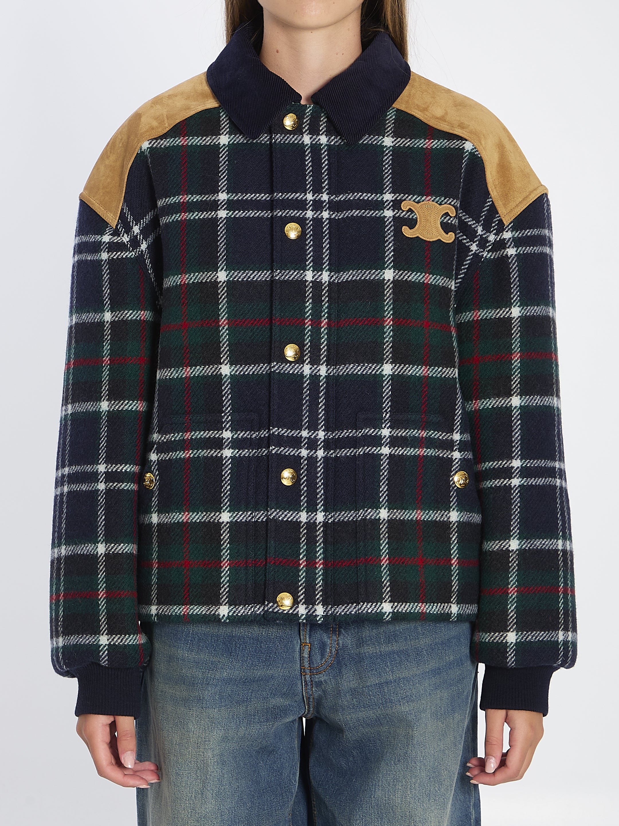 CELINE Triomphe Blouson Jacket - Women's Outerwear