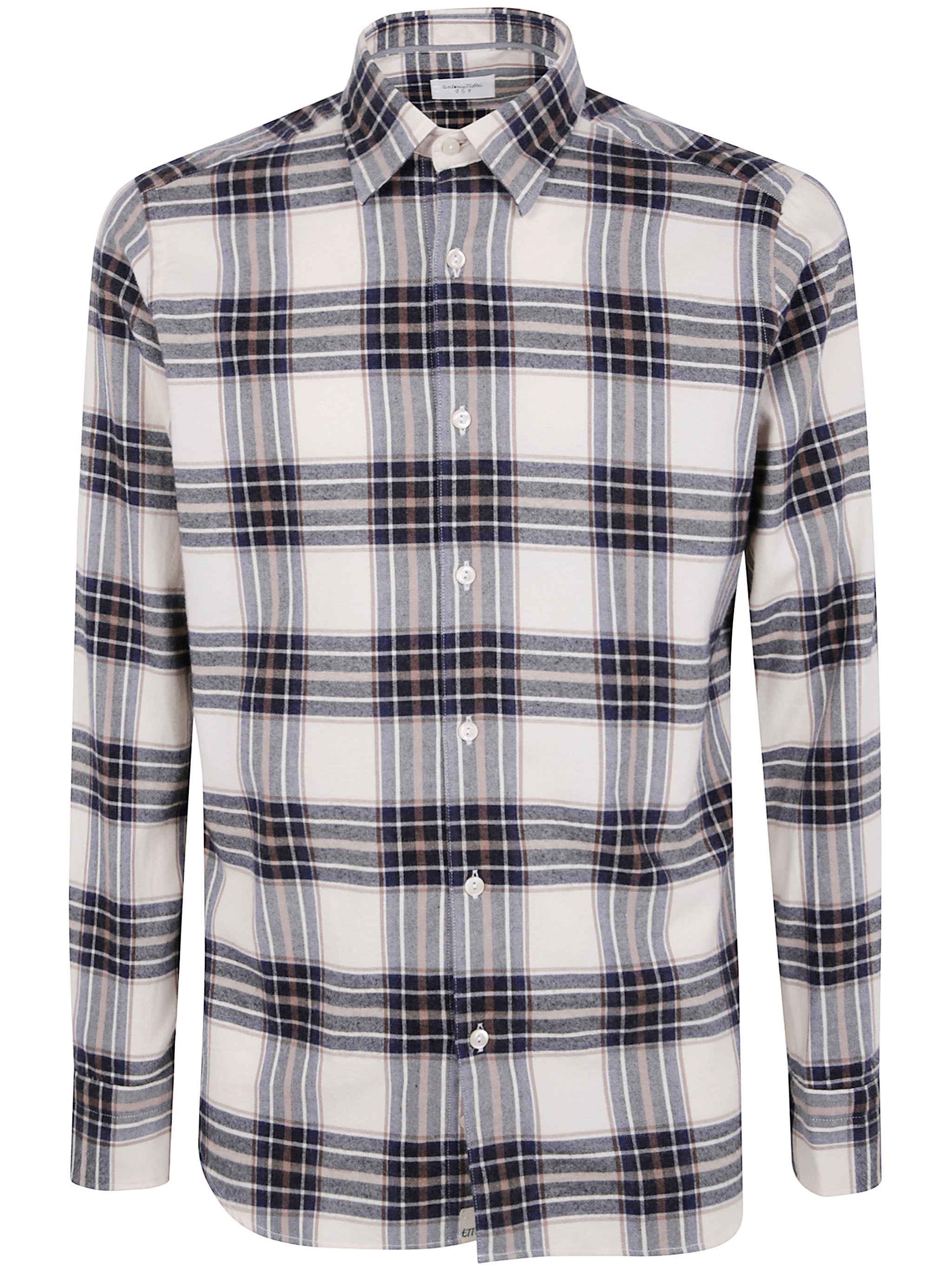 TINTORIA MATTEI Matte Tartan Button-Up Shirt for Men