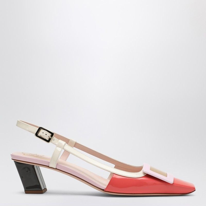 ROGER VIVIER Belle Vivier Patent Leather Slingback Pumps
