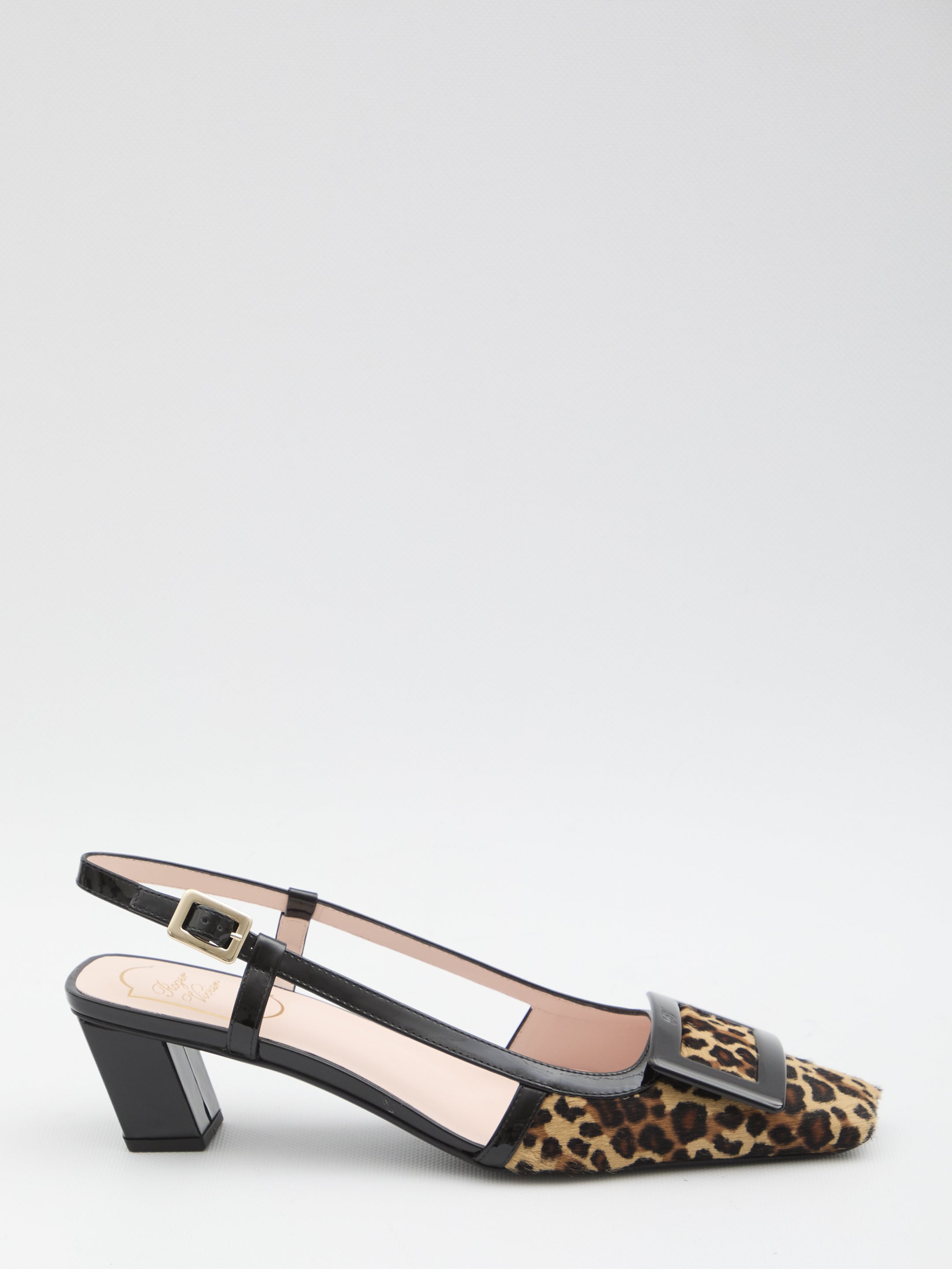 ROGER VIVIER Mini Belle Vivier Slingback Pumps with Skyscraper Heel