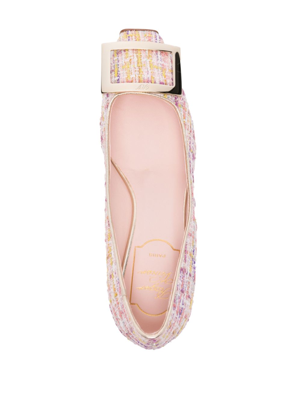 ROGER VIVIER Knit Slip-On Pumps with Block Heel