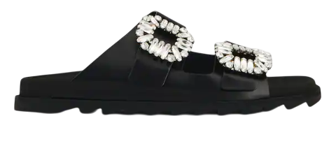 ROGER VIVIER Flat Slidy Viv Sandals for Women