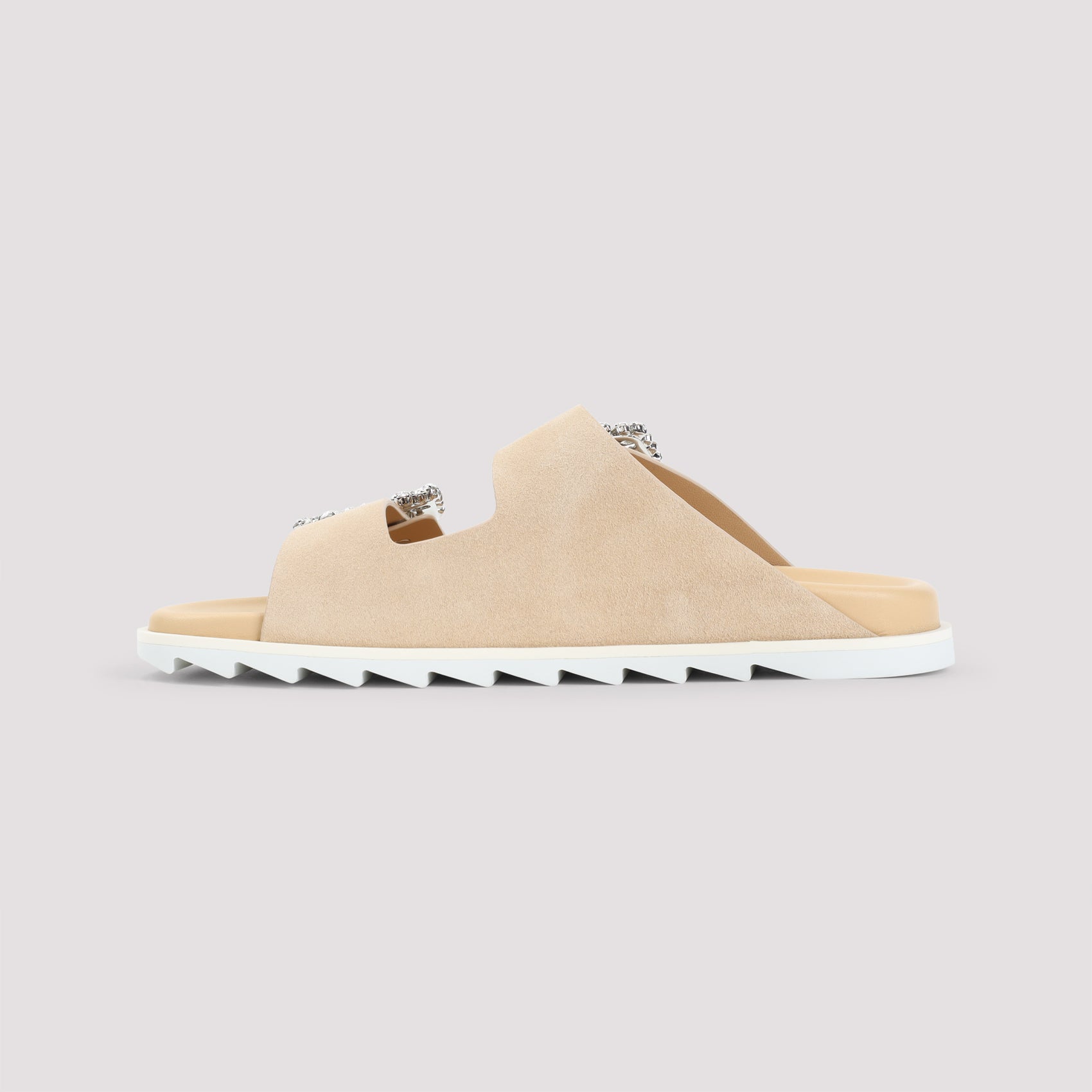 ROGER VIVIER Strass Buckle Mini Sandals for Women