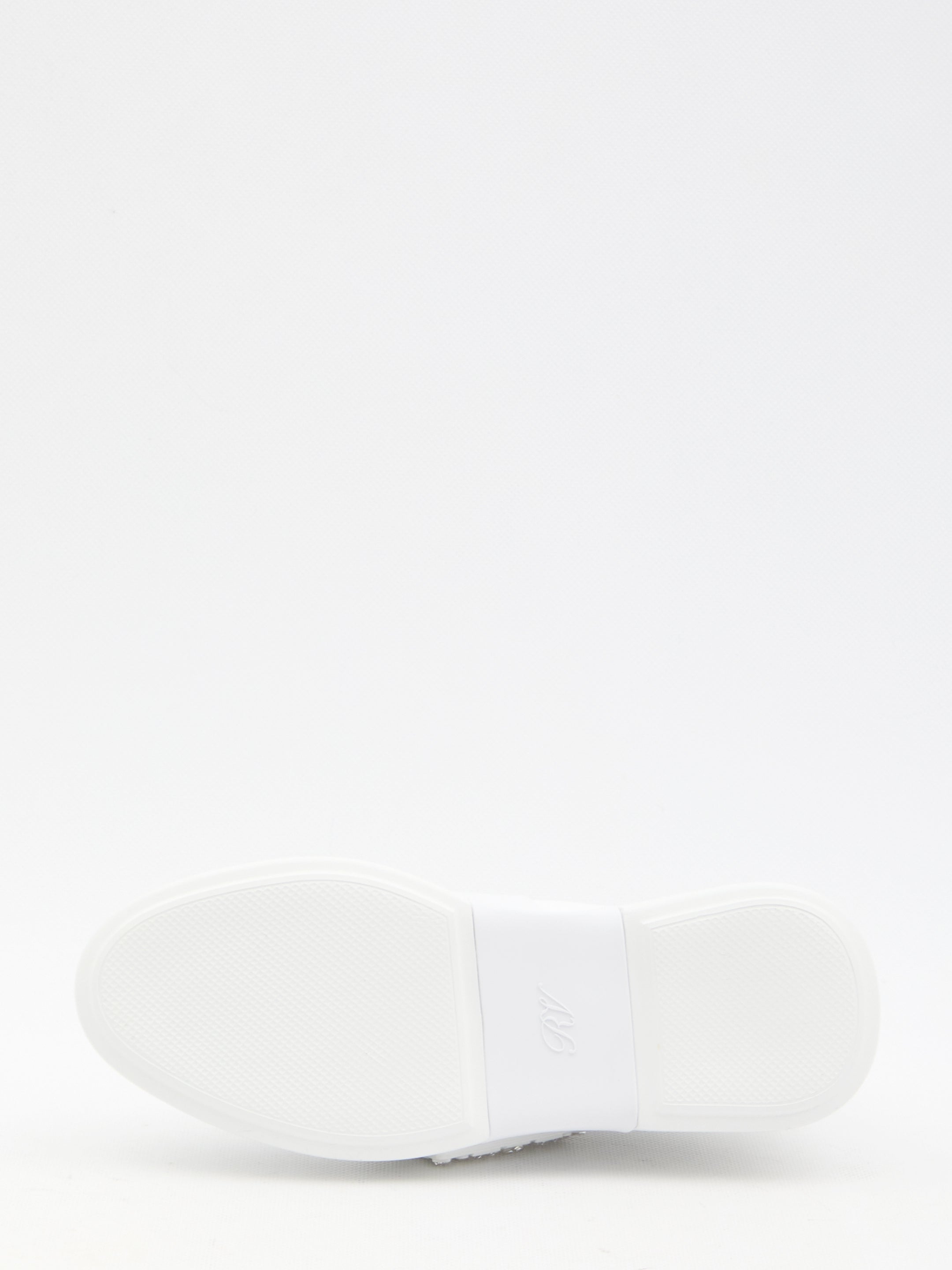 ROGER VIVIER Viv' Skate Sneaker with Crystal Buckle