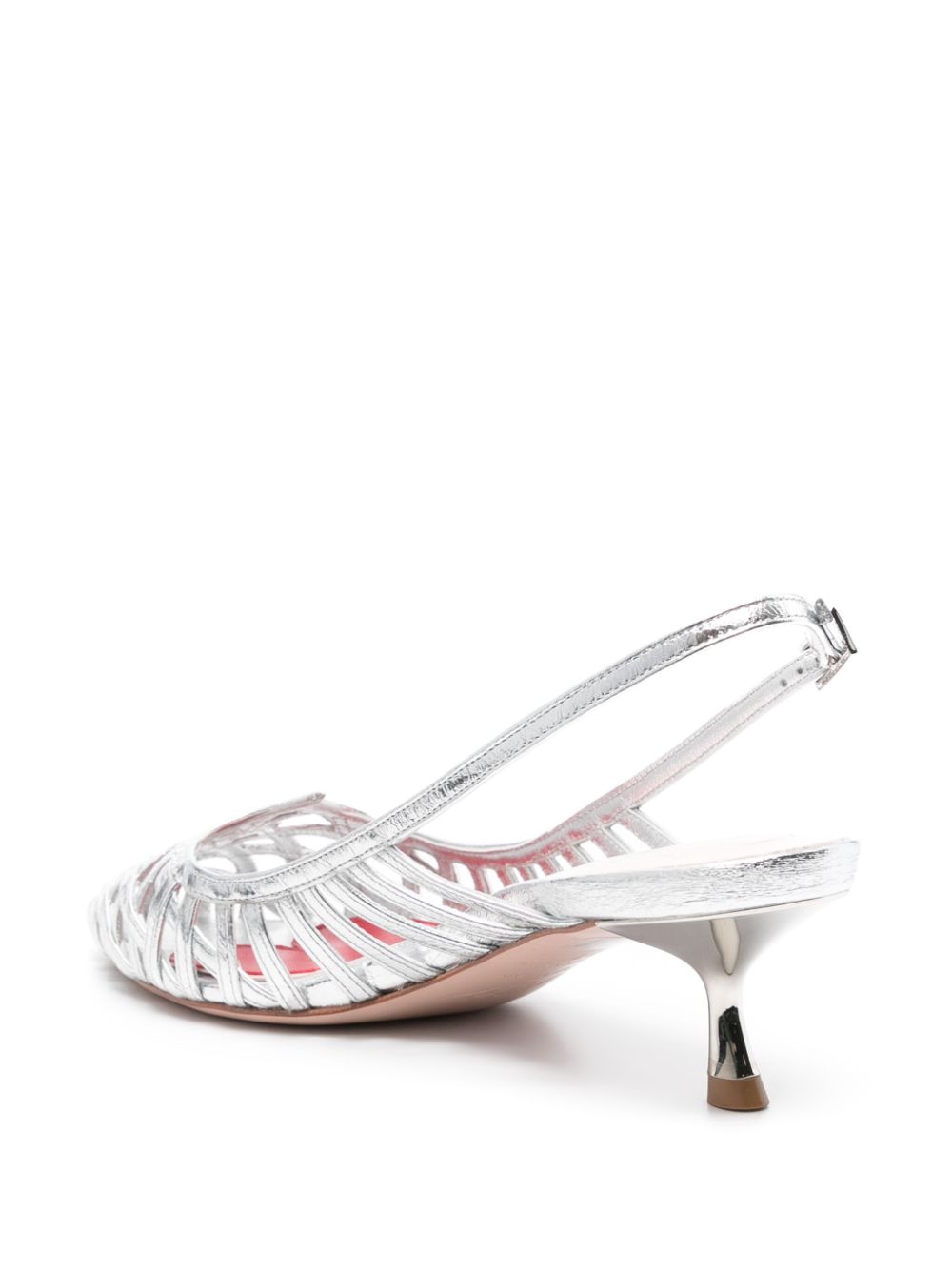 ROGER VIVIER I Love Vivier Leather Slingback Pumps - 45mm Mid Heel