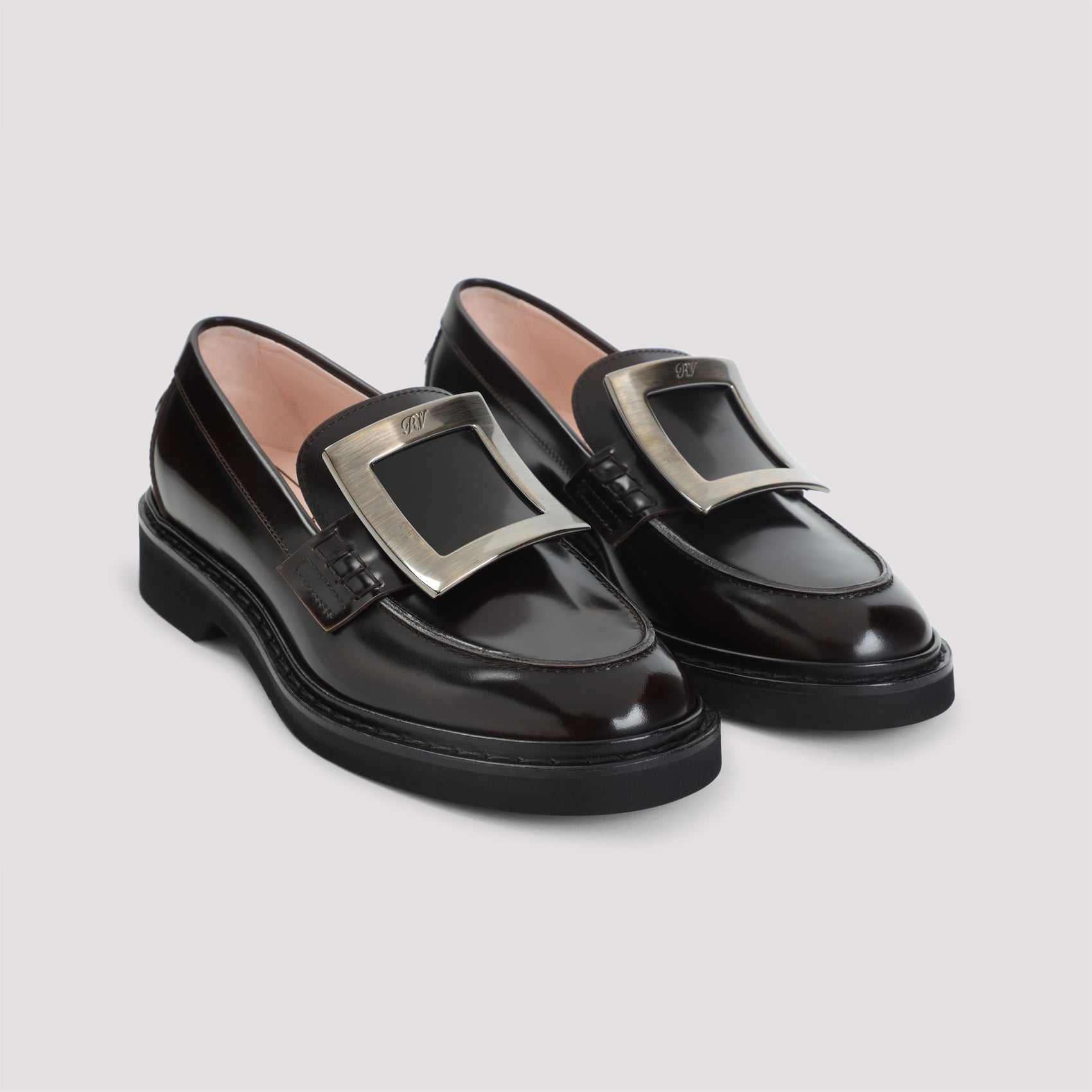 ROGER VIVIER Viv Buckle Platform Loafers