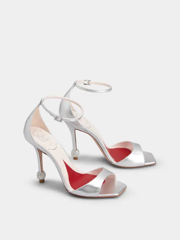 ROGER VIVIER Elegant Sandal with Jewelled Heel for Women
