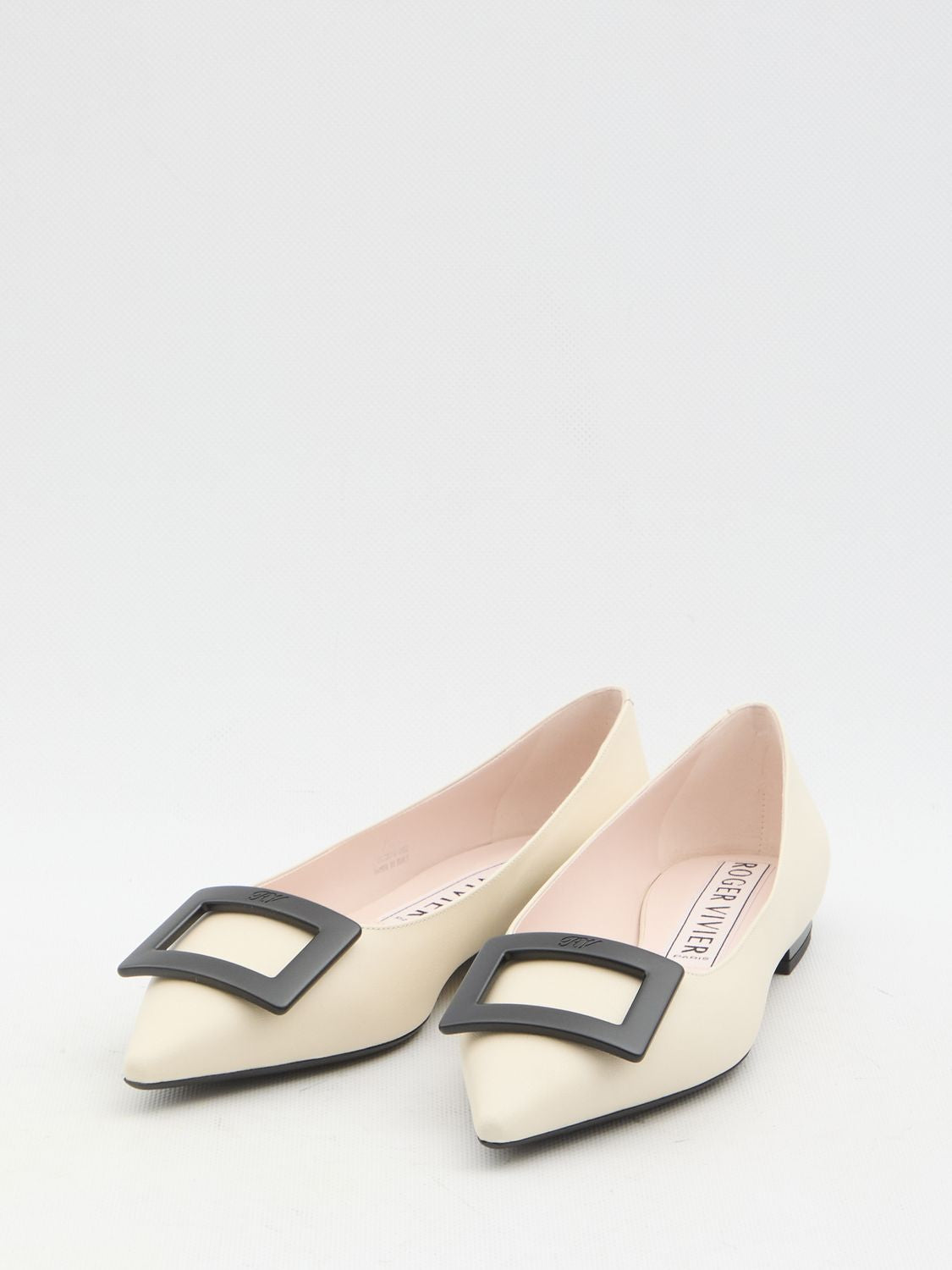 ROGER VIVIER Ballerina Flats with Square Buckle - Low Heel